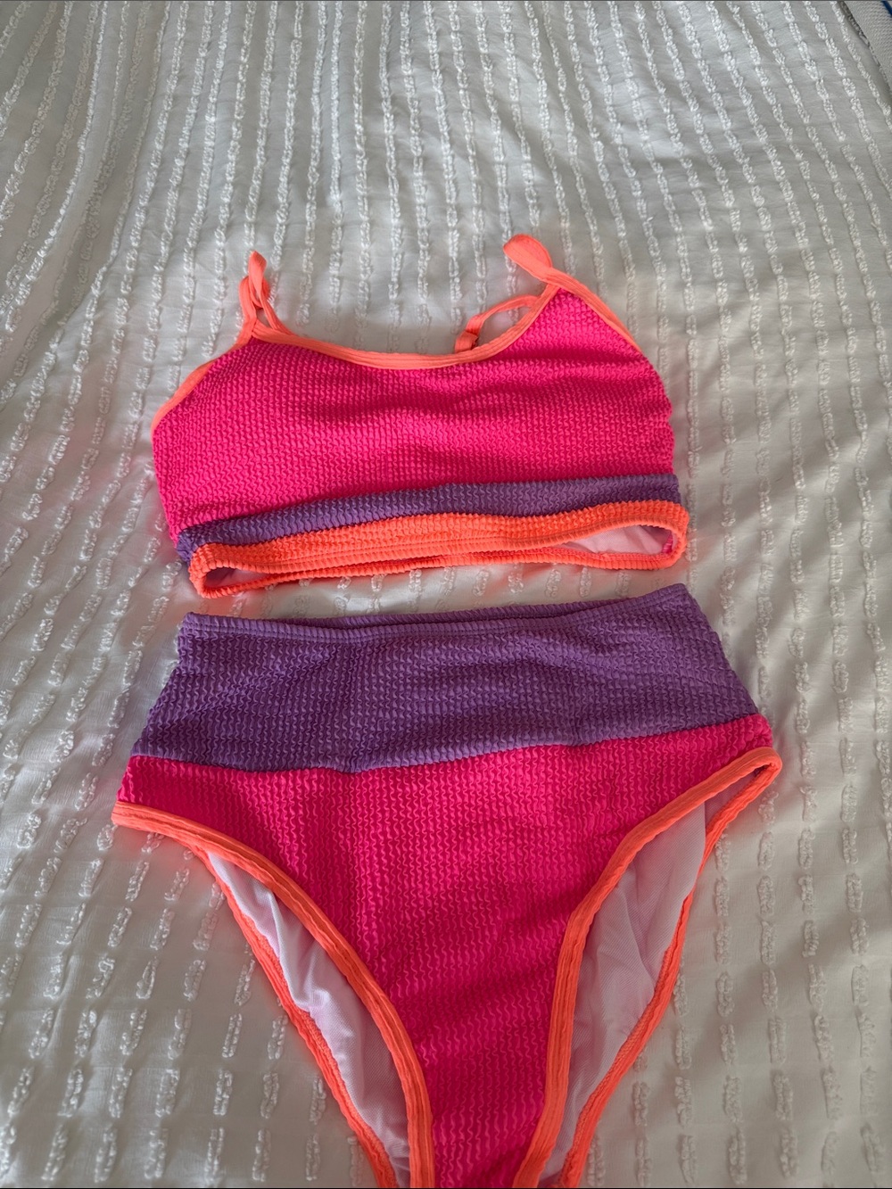 Pink Lily two piece bathing suit
